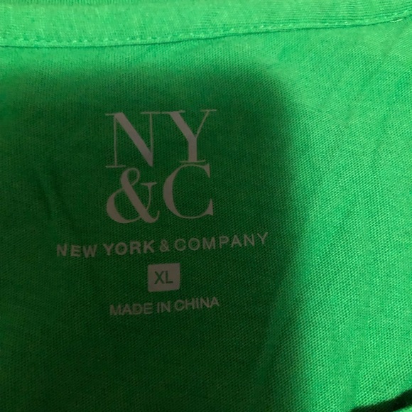 NY&C woman’s T-Shirt size XL. Really pretty green with silver wording. - Picture 2 of 3